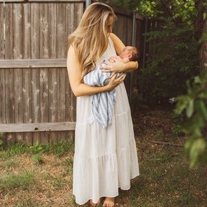 Target A New Day White Sleeveless Tiered Dress